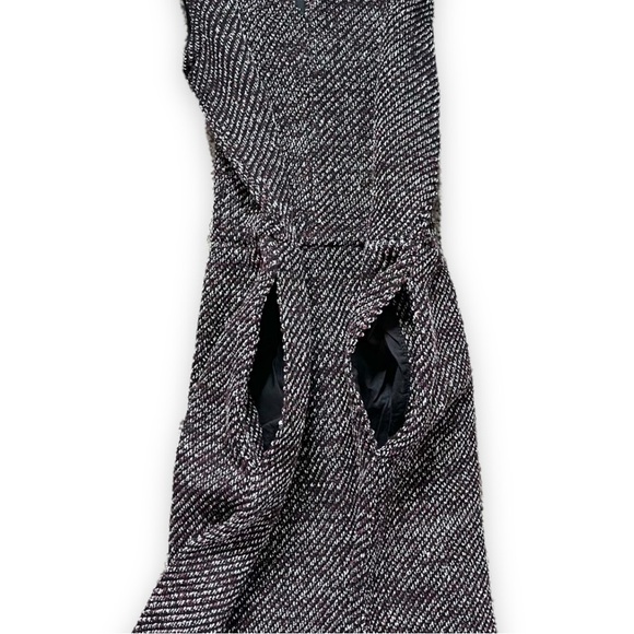 NWT Madewell Maroon Terrace Tweed Fit and Flare Sleeveless Dress sz S - Picture 5 of 14